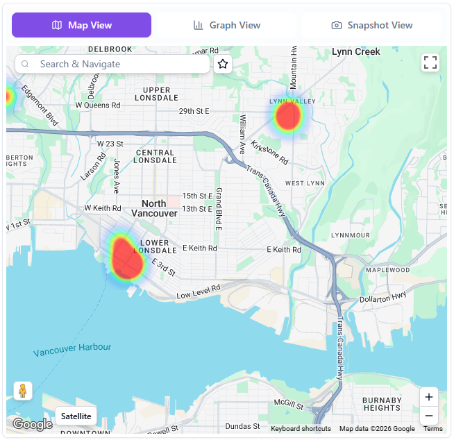 Map view response preview